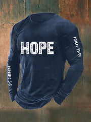 Men's Christian Bible Verses Faith Long Sleeve T-Shirt