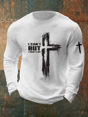 Men's Christian I Can't... But I Know A Guy. Printed Waffle Long Sleeve T-Shirt