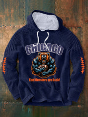 Men's The Monsters Are Back! Football Fans Lovers Gameday Casual Hoodie