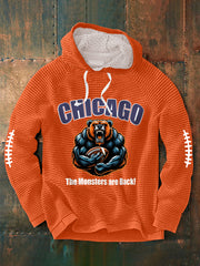 Men's The Monsters Are Back! Football Fans Lovers Gameday Casual Hoodie