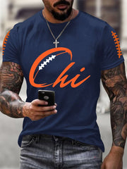 Men's Football Fans Lovers Gameday Casual Tee