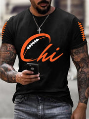 Men's Football Fans Lovers Gameday Casual Tee