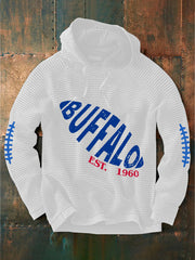 Men's Go Buffalo Football Fans Lovers Gameday Casual French Terry Hoodie
