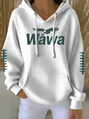 Women's Football Fans Lovers Gameday Casual Printed Hoodie