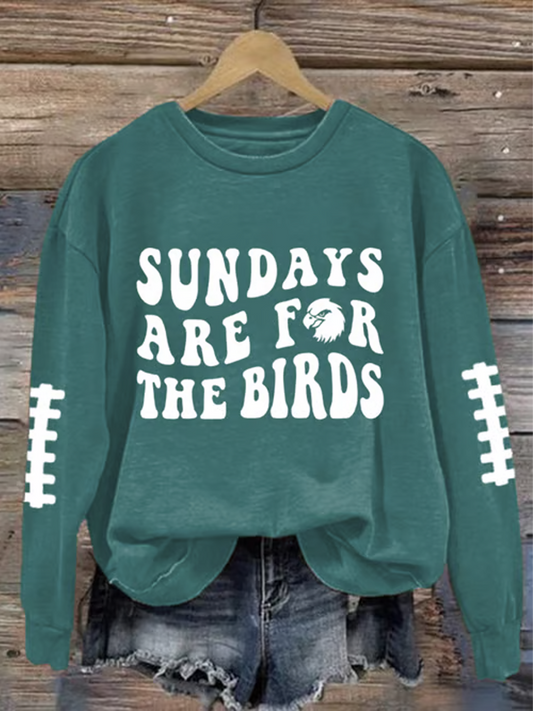 Women's Football Fans Lovers Gameday Casual Regular Sweatshirt