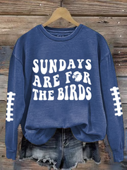 Women's Football Fans Lovers Gameday Casual Regular Sweatshirt