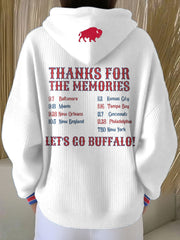 Women's Buffalo Football Lover Printed Hoodie