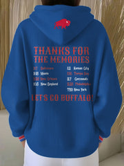 Women's Buffalo Football Lover Printed Hoodie