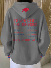 Women's Buffalo Football Lover Printed Hoodie