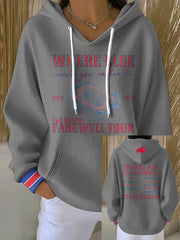 Women's Buffalo Football Lover Printed Hoodie