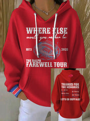 Women's Buffalo Football Lover Printed Hoodie