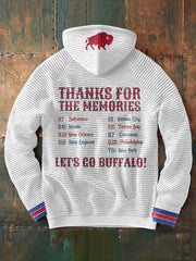 Men's Buffalo Football Lover Printed Hoodie
