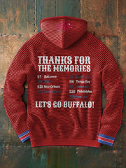 Men's Buffalo Football Lover Printed Hoodie