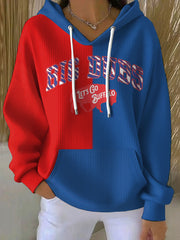 Women's Buffalo Football Lover Printed Hoodie