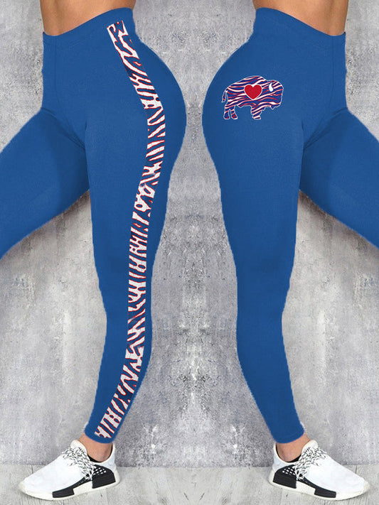 Women's Buffalo Football Lover Printed Leggings