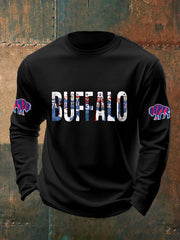 Men's Football Fans Lovers Gameday Casual Long-Sleeve T-shirt