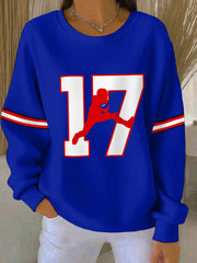 Women's Football Fans Lovers Gameday Casual Sweatshirt