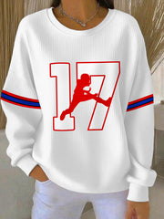 Women's Football Fans Lovers Gameday Casual Sweatshirt
