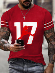 Men's Football Fans Lovers Gameday Casual Tee