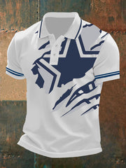 Men's Football Print Casual Top