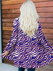 Women's Football Fans Lovers Gameday Casual Cardigan