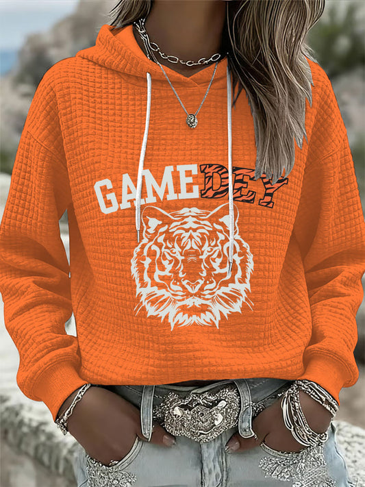 Women's American Football Waffle Hoodie