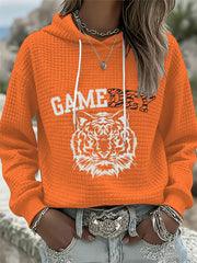 Women's American Football Waffle Hoodie