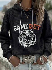 Women's American Football Waffle Hoodie