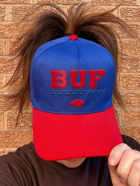 UnisexFootball Fans Lovers Gameday Casual Design Print Hat