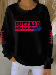 Women's Football Fans Lovers Gameday Casual Long Sleeve Shirt