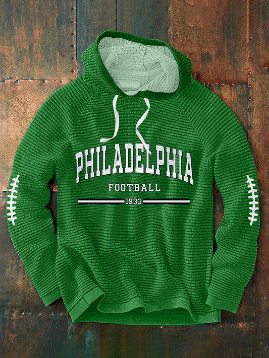 Men's Football Fans Lovers Gameday Casual Long Sleeve French Terry Hoodie