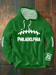 Men's Football Fans Lovers Gameday Casual Long Sleeve French Terry Hoodie