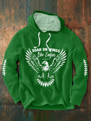 Men's Football Fans Lovers Gameday Casual Long Sleeve French Terry Hoodie