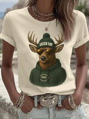 Women's Green rugby T-shirts