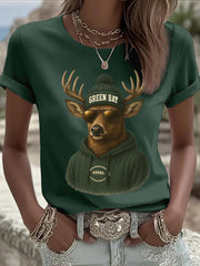 Women's Green rugby T-shirts