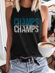 Women's Football Fans Lovers Gameday Casual Vests