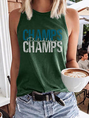 Women's Football Fans Lovers Gameday Casual Vests