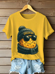 Women's Fun Green Football T-Shirts