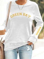 Women's Green Football Sweatshirts