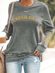 Women's Green Football Sweatshirts