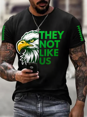 Men's Football Fans Lovers Gameday Casual short sleeves t-shirt