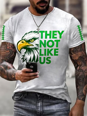 Men's Football Fans Lovers Gameday Casual short sleeves t-shirt