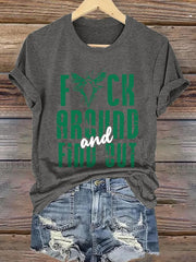 Women's Football Fans Lovers Gameday Casual short-sleeved T-shirt