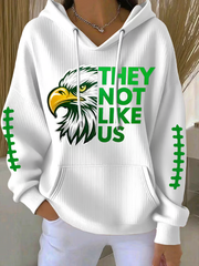 Women's Football Fans Lovers Gameday Casual Printed Tops