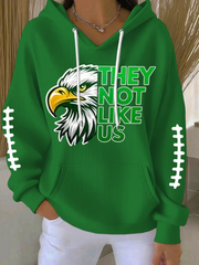 Women's Football Fans Lovers Gameday Casual Printed Tops