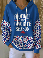 Women's Buffalo Football Lover Printed Hoodie
