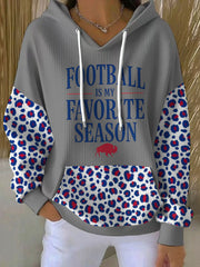 Women's Buffalo Football Lover Printed Hoodie