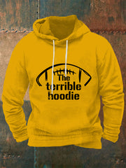 Men's American football hooded sweatshirt