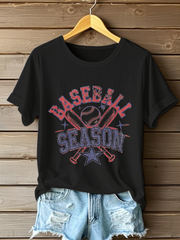 Women's Baseball Season Print T-Shirt
