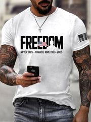 Men's Freedom Is Not Free R.I.P Charlie Kirk Short Sleeve T-shirt